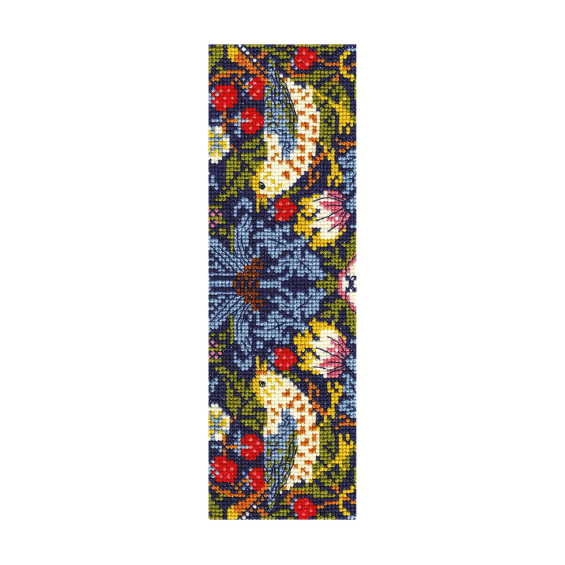Marque page point de croix - Le voleur de fraise WILLIAM MORRIS