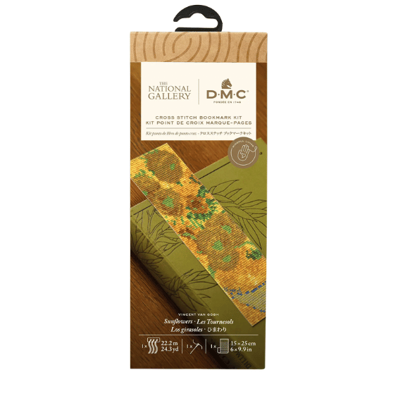 Kit marque page point de croix - Van Gogh Sunflowers