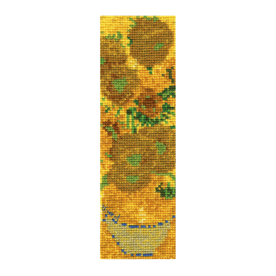 Kit marque page point de croix - Van Gogh Sunflowers