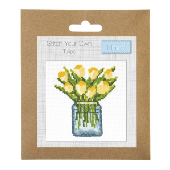 Kit point de croix - bouquet de tulipes