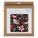 Kit point de croix compté - Oiseau fleurs