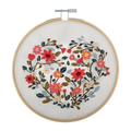 Kit broderie - cœur fleuri