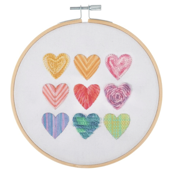 Kit broderie - Ombre Hearts