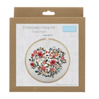 Kit broderie - cœur fleuri