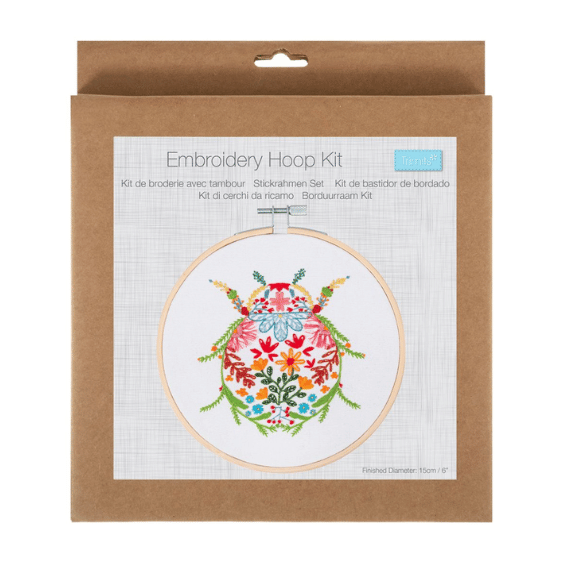 Kit broderie - scarabée fleuri