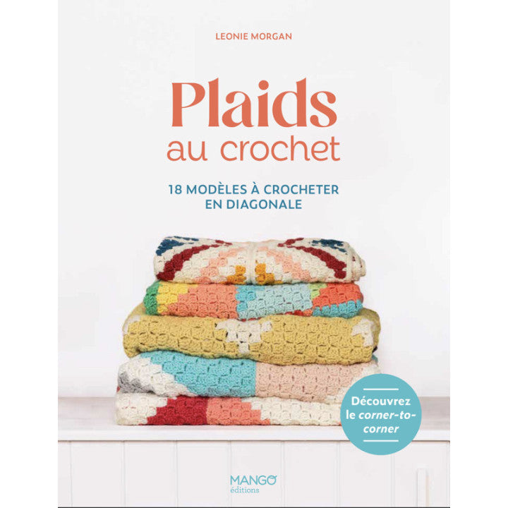 Plaids au crochet: 18 modèles à crocheter en diagonale