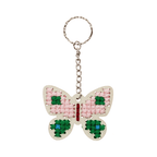 Brodez votre porte-clés en bois - Papillon