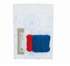 Kit broderie SASHIKO - France - Ballerine et Bleuets