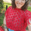 Patron crochet gratuit top coeurs