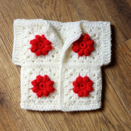 patron crochet gilet granny bébé