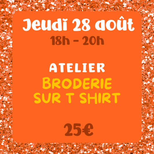 atelier broderie sur t shirt