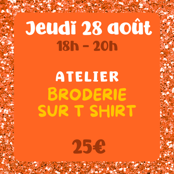 atelier broderie sur t shirt